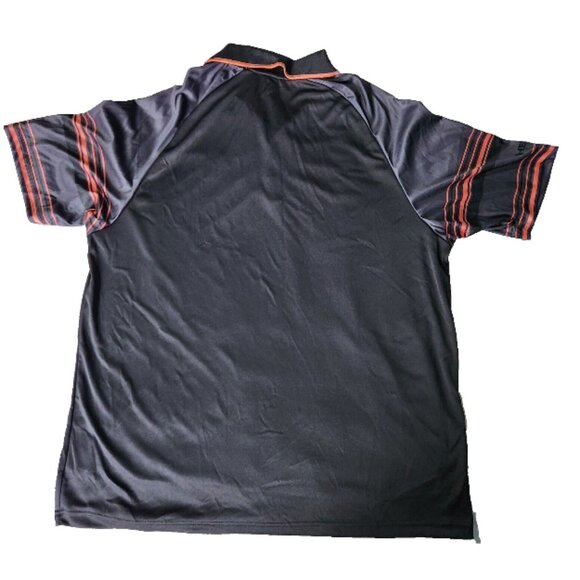 Head Golf Polo Shirt Men's Size XL Black with Striped Sleeves 3 Button Collared - Picture 12 of 12